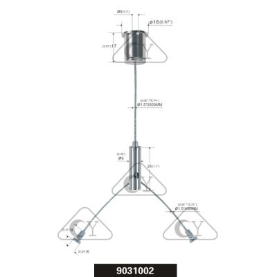 China China Supplier Quality Freestanding Choice Steel Wire Suspension Rope Cable Hanging Lights Suspension Kits for sale