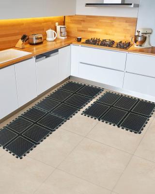 China Factory Washable 13 Years Recycle Non-slipglowing Soft Anti-fatigue In Dark PVC Kitchen Floor Runner Cover Rubber Mat for sale