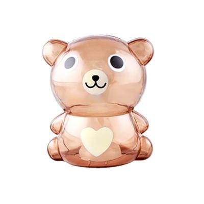 China New Arriva Free Sample Cute Funny Bear Coin Bank Plastic Piggy Bank Piggy Bank For Kids for sale