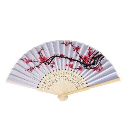 China China Free Sample Promotional Professional Custom Gift OME Logo Decorative Folding Wooden Hand Fan for sale