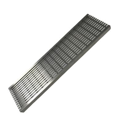 China Exterior Strainer 316 Stainless Steel Wedges Wire Pool Drain Grate Garage Ditch Drain Cover for sale