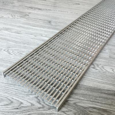 China Strainer Stainless Steel Heel Guard Floor Grate Ditch Drain Grates for sale