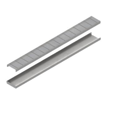 China Modern Grade 316 Stainless Steel Floor Channel And Grates 22mm Deep Channel With Linear Grating for sale