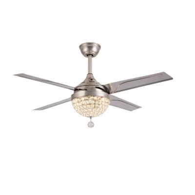 China Modern Farmhouse Pendant Home Decorative Modern LED Ceilling DC Fan 44 Inch Air Cooling White Fan With 3 ABS Blades, Include Remote for sale