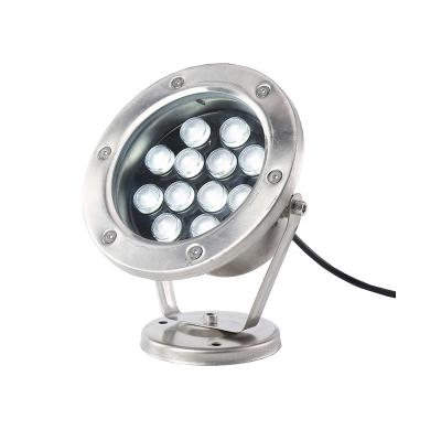 China Hotel Factory Direct Sale DMX 521 RGB+W3000K Underwater Spotlight Stainless Steel Super Bright Underwater Light For Aquarium Garden for sale