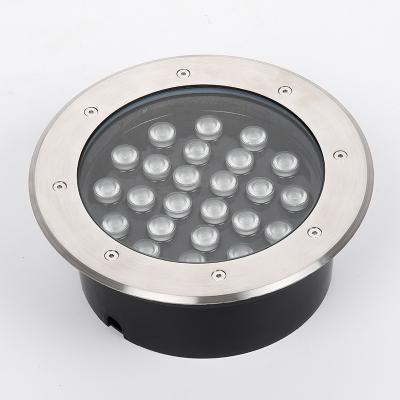 China High quality outdoor theme park dmx 512 control program 24V 6waterproof RGB LED flood light sources buried lamp for sale