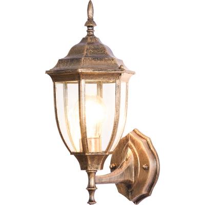 China Classic Outdoor Decorative Retro Tempered Glass LED Wall Lamp Sconces IP65 Waterproof Lighting For Home Porch for sale