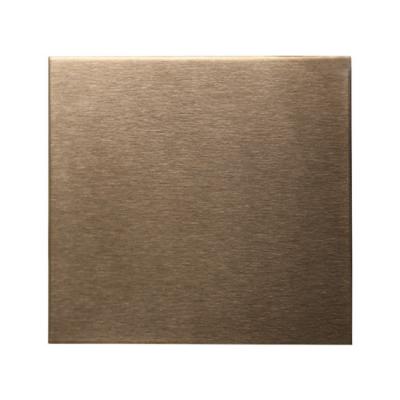 China Construction 201 304 316 410 430 SS No.4 Stainless Steel Plate Brushed Finish PVD Coated Color - Bronze Sheet for sale