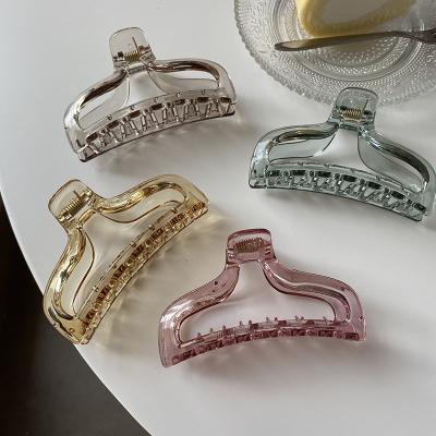 China Fashionable Color Explosive Transparent Retro Fashion JUHU Single Hair Clip Large Back Of Head For Women for sale