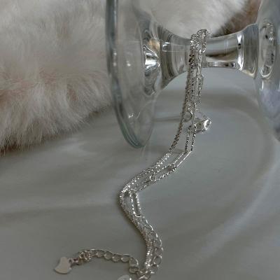 China JUHU Temperament Simple Bracelet 925 Sterling Silver Invisible Chain Fashion Cute Female Design Bracelet for sale