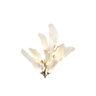 China EUROPEAN Decorative Modern Flower Wall Sconces Crystal Wall Lamps For High End Plaza for sale