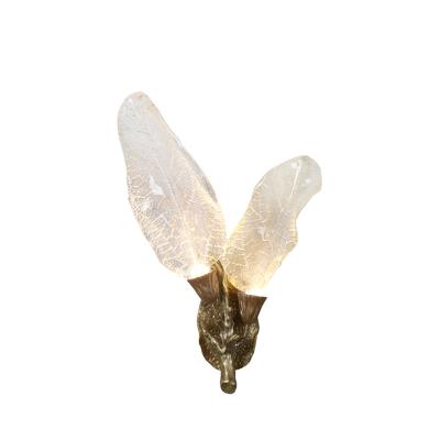 China Modern Design Luxury Platinum Art Flower Wall Sconces LED Crystal Wall Lamps For Home Decor for sale