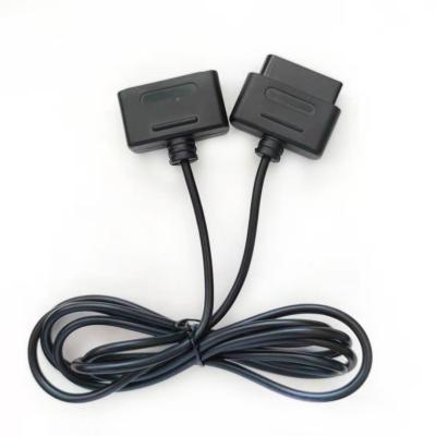 China Black Data Transfer Game Console Priority SFC Extension Cable Grip Extension Line 1.8M For Nintendo SNES for sale