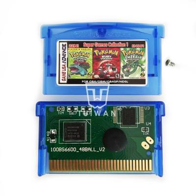 China ABS pokmon series cartridge console push game gboy cards for advance PS for sale