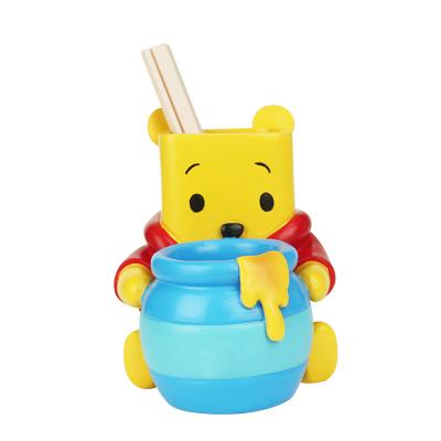 China Europe Customized Creative Resin Pen Holder And Cute Resin Crafts Decorations For Home for sale