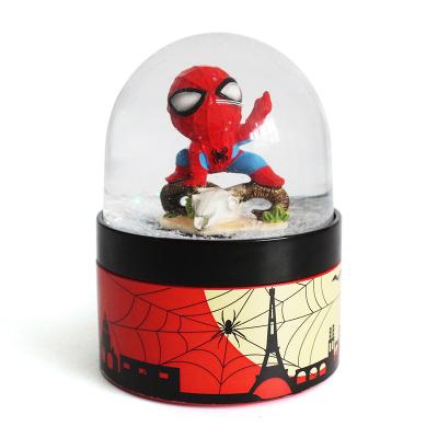 China Public souvenirs snow globe spiderman gift plastic snow ball for sale