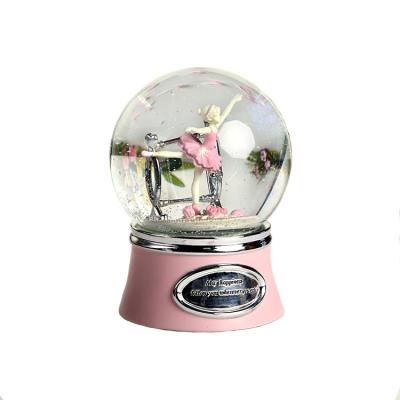 China Public / Worldwide Plastic Love Flower Photo Holder Snow Globes for sale