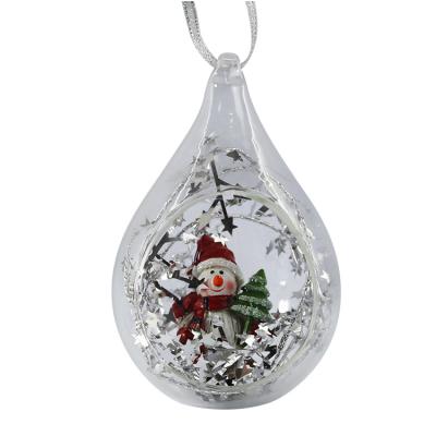 China Hot Selling Cute Decoration Glass Europe Christmas Hanging Ball for sale