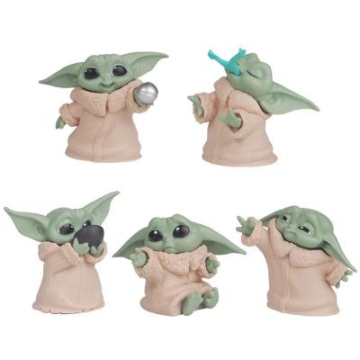 China Cartoon Toy 5 Pieces/Set Baby Yoda Mandaloria Baby Yoda Toy Ornaments Baby Gift Desktop Ornaments for sale