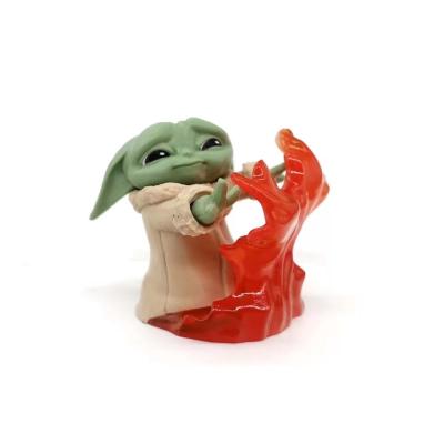 China Cartoon Toy Collection Toys The Mandalorian One Baby Yoda Anime PVC Action Figure Pop Figure Set Toys For Children for sale