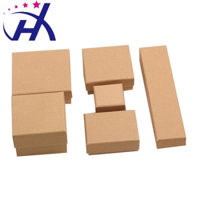 China ODM Logo Caja Ring Necklace Earring Custom HX OEM Recyclable Packaging Popula Kraft Paper Hot Selling Jewelry Box for sale