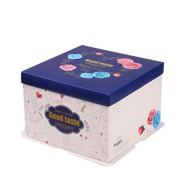 China Personalized Cupcake Recycled Cake Custom Embalagens De Bolos Gateaux Packaging Single Pink Paper Moon Wedding Cake Boxes Elegant Sri Lanka for sale