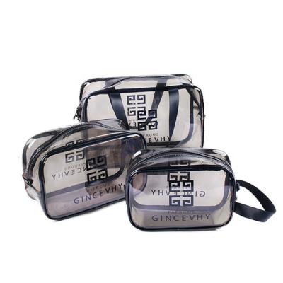 China Japan style printing custom outdoor transparent pvc storage plastic cosmetic bag waterproof for sale