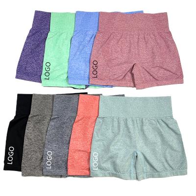 China Women Fashion Summer Yoga Shorts Workout Yoga Leggings High Waist Fitness Sports Tight Ladies Wholesale Gym Breathable Soft Running Pants for sale