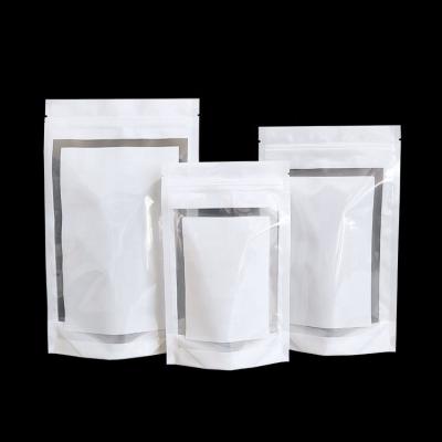 China Moisture Proof In Stock And Custom Stand Up Pouches Plastic Food Packaging With Clear Window for sale