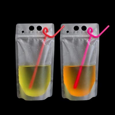 China Wholesale Custom Logo Beverage Zipper Moisture Proof Plastic Juice Pouch Packaging Bags for sale