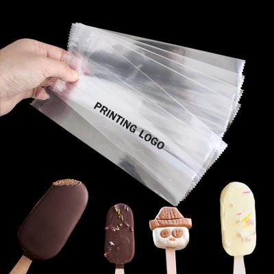 China Custom Logo Plastic Back Sealing Bag Frozen Food Popsicle Ice Cream Moisture Proof Packaging for sale