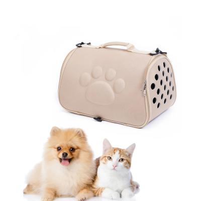 China Sustainable EVA Travel Pet Bag Cage Backpack Dog Cage And Cat Carrier for sale