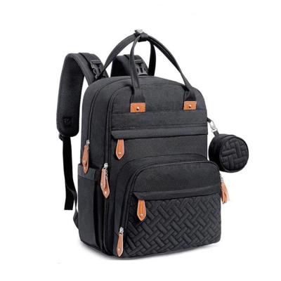 China Water Resistant Mom Baby Bag Diaper Bags Backpack Multifunctional Maternity Baby Travel Changing Bags for sale