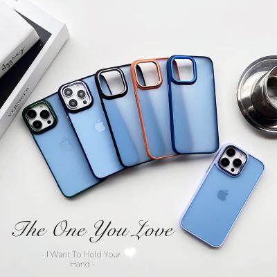 China High Quality Phone Case 2023 New Arrivals TPU Matte Translucent Mobile Cover Cell Case For iPhone 11 12 13 14 Pro Max for sale