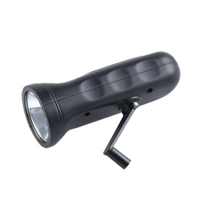 China JUJINGYANG Emergency Hand Crank Charging Led Flashlight USB Rechargeable Mini Outdoor Camping 3W LED Solar Flashlight for sale