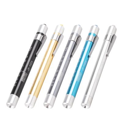 China Stainless steel JUJINGYANG 1W yellow and white light medical non-rechargeable pen lamp for sale