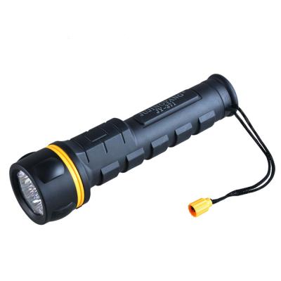 China Portable Black Battery 3D Tactical Torch Camping Military Waterproof Led Flashlight for sale