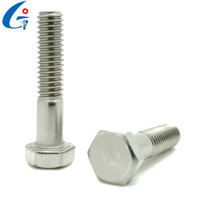 China 304 Stainless Steel Hex Flat Bolt With Half Thread for sale