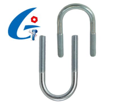 China U Type Customized Galvanized Carbon Steel Grade4.8 Unc Stud U Bolts for sale