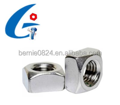 China Carbon Steel Chamfered Square Nut Sockets A2 / A4 (T304 / 316) Stainless Steel Din 557 for sale