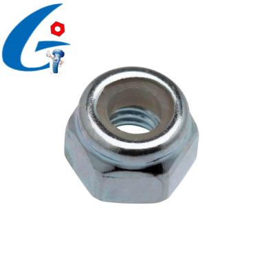 China Heavy Industry Grade4.8 Galvanized Hex Insert Nylon Lock Nuts for sale