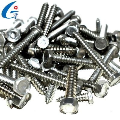 China Hex Head Stainless Steel DIN 7976 Hexagon Head Tapping Screws for sale