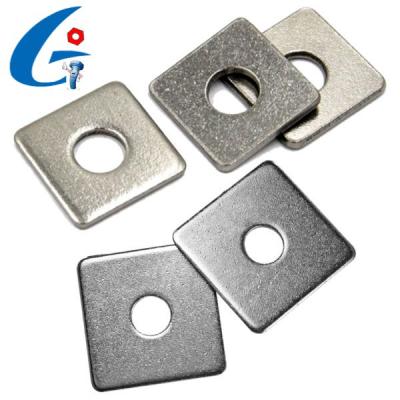 China DIN 436 304 A2-70 Heavy Industry Stainless Steel Slotted Square Hole Butt Washers for sale