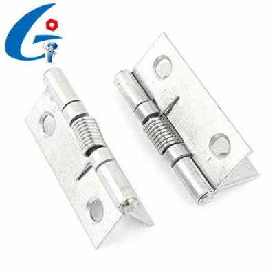 China Distribution Board Adjustable Self Closing Stainless Steel Spring Square Corner Door Hinge for sale