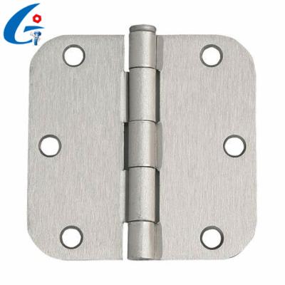 China Modern Furniture Steel Iron Metal Round Corner Door Hinge for sale