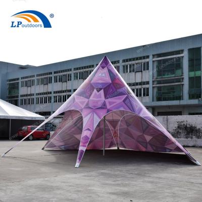 China Dia8m Outdoor Party Spider Shadow Star Tent For Advertising Event for sale