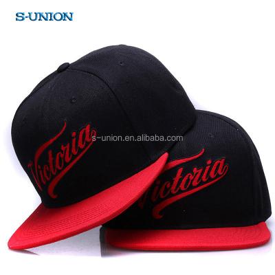 China S-UNION Snapback Hats Outdoor Sports Hip Hop Hip Hop Cap Unisex S-UNION Black Snapback Hats JOINT Wholesale Unisex Letter Embroidery Custom Snapback Hats for sale