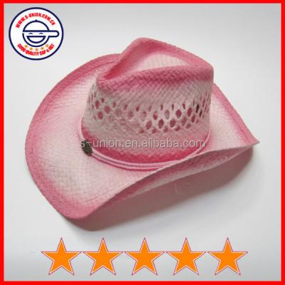 China Beautiful picture pink cowboy hat, good quality pink cowgirl hat, pink cowboy hat for girl (SU-SH9740) for sale