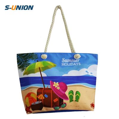 China Newest Fashion Designer Lady Travel Hobo Bag Summer Beach Bag Digital Women's Beach Bags Custom Packing Printing Custom for sale