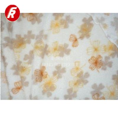 China Anti-pilling promotion! cheap baby blankets wellsoft baby fleece blanket orange rosette flower baby blanket for sale